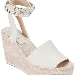 Kate Spade Cream Espadrille Wedges size 7 EUC